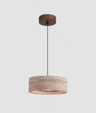 Vintage Travertin Hanglamp LED - Wabi Sabi Stijl voor Slaapkamer & Restaurant