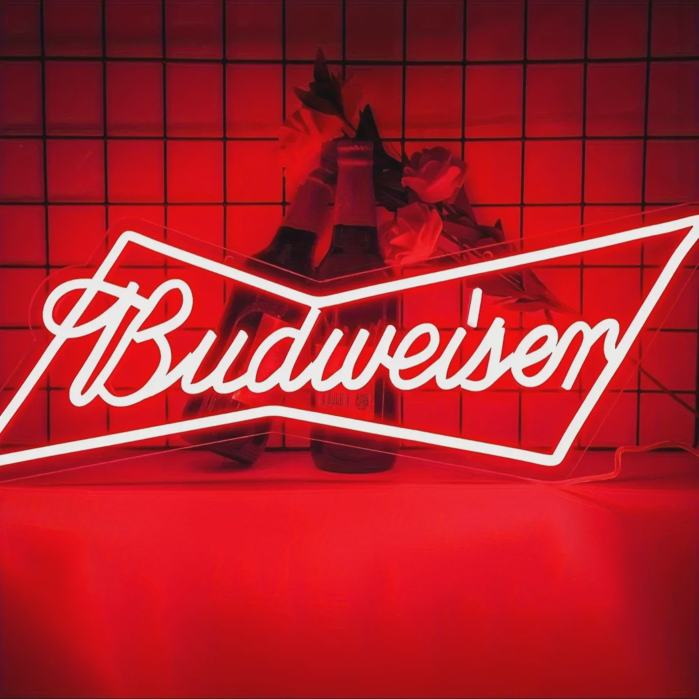Budweiser Neon LED Lichtreclame - Bar Decoratie & Man Cave Verlichting