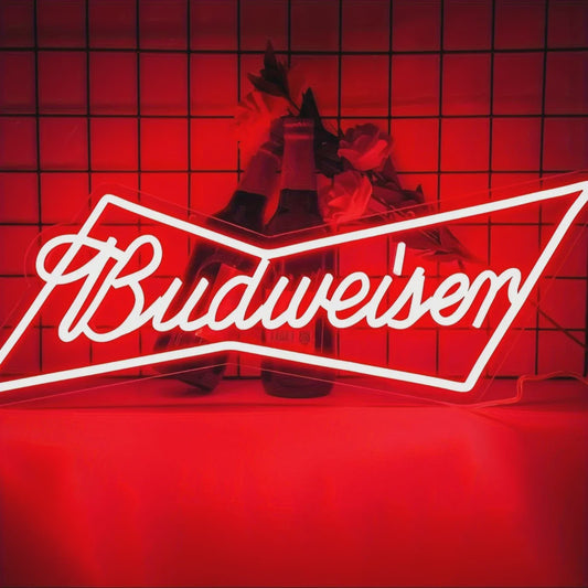 Budweiser Neon LED Lichtreclame - Bar Decoratie & Man Cave Verlichting