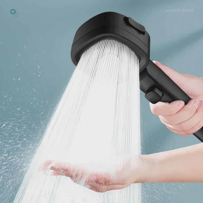 Luxe Douchekop met 3 standen, Waterbesparend & Hoge Druk, Inclusief Stopknop