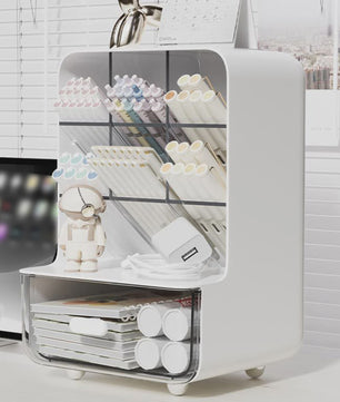 Stijlvolle Bureau Organizer met Lades - Pennenhouder & Kantoor Opbergbox