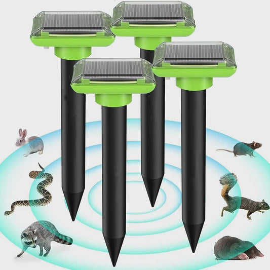 Zonne-energie Ongedierteverjager: Ultrasonisch & Vibratie voor Tuin, Boerderij & Boomgaard