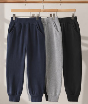 Kinder Joggingbroek met Elastische Taille en Zakken - Katoen