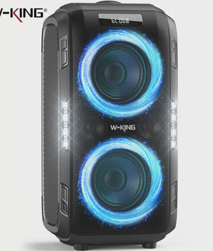 W-KING 250W Krachtige Party Bluetooth Speaker met 120dB Geluid, 12 Custom Bass & Draagbaar Ontwerp - Bluetooth 5.3