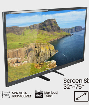 Universele TV Tafelstandaard Voet voor 32-75 Inch TV's - Verstelbaar & Stabiel