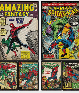 Retro Marvel Spider-Man Poster: Iconische Superheld Kunst voor aan de Muur