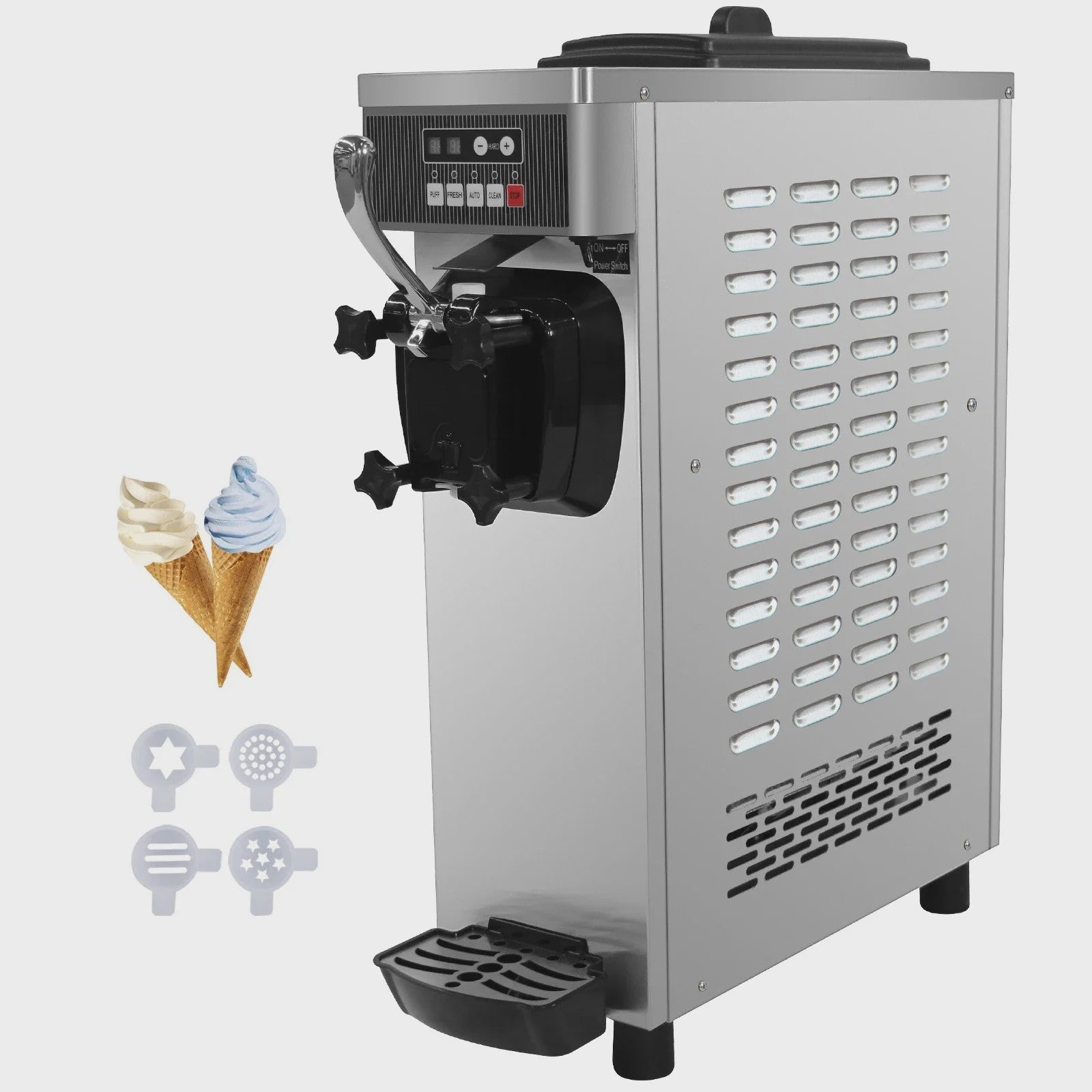 VEVOR Professionele Softijsmachine 1 Smaak 220LBS Capaciteit met Puffing Functie
