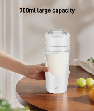 Elektrische Shaker Fles 700ml - USB-C Oplaadbaar, BPA-Vrij & Draagbaar voor Proteïne Shakes