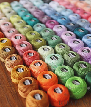 Rhapsody Pearl Cotton Garen Set - Maat 8 - 12 Bollen voor Haken, Borduren & Knutselen