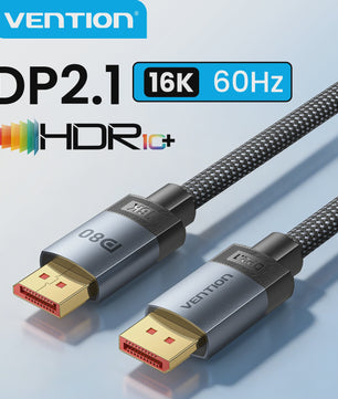 Vention DisplayPort 1.4 Kabel 8K@60Hz / 16K@60Hz - 80Gbps Bandbreedte