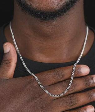 Heren Cuban Ketting 3mm - Stijlvol Roestvrij Staal & Titanium Staal Mode Accessoire