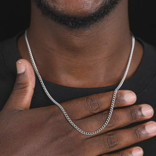 Heren Cuban Ketting 3mm - Stijlvol Roestvrij Staal & Titanium Staal Mode Accessoire
