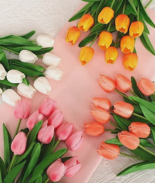 Real Touch Kunstbloemen Tulpen - Luxe Boeketten voor Huis & Bruiloft Decoratie