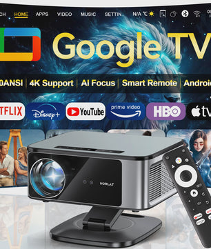 HORLAT 4K UHD Laser Projector: 45000 Lumens, WiFi 6, Android 11, TOF Focus voor Home Theater