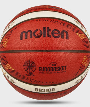 Molten BG3100 Basketbal: Officiële Maat 7, 6, 5 | PU Leer | Indoor & Outdoor Gebruik