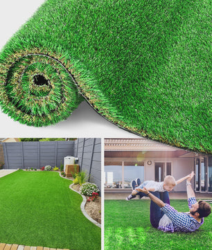 Kunstgras 2x2m, 2x3m, 2x4m - UV-bestendig, Zacht & Realistisch Gazon voor Tuin & Terras