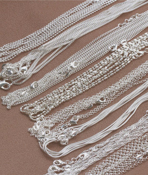 925 Sterling Zilveren Kettingen: Rolo, Figaro & Meer (16-30 Inch)