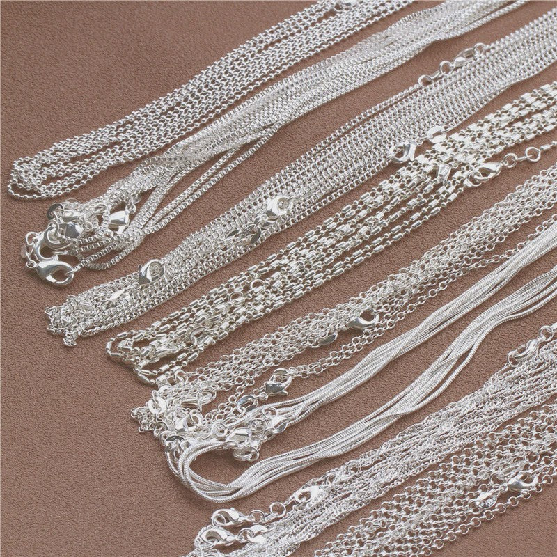 925 Sterling Zilveren Kettingen: Rolo, Figaro & Meer (16-30 Inch)
