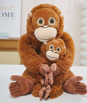 Levensechte Orang-oetan Knuffel - Pluche Aap Speelgoed (30/60/90CM)