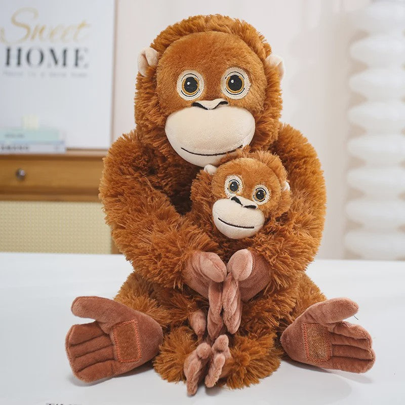 Levensechte Orang-oetan Knuffel - Pluche Aap Speelgoed (30/60/90CM)