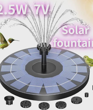 Drijvende Solar Fontein Pomp Kit met 6 Sproeiers - Tuindecoratie voor Vijvers