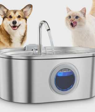 RVS Drinkfontein 3.2L voor Katten & Honden - Automatische Waterdispenser