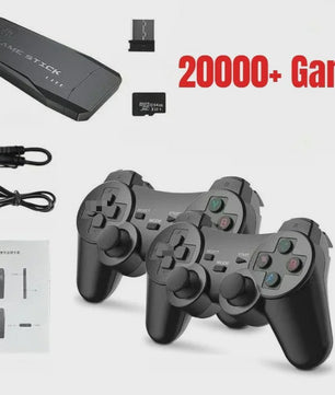 Retro Game Console M8 Stick: 20000+ Klassieke Games, 4K HD, 2 Draadloze Controllers
