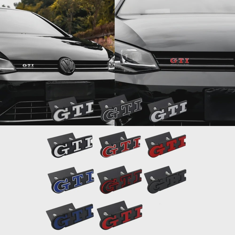 GTI Grille Badge Sticker Emblem - Volkswagen Golf & Polo Modellen