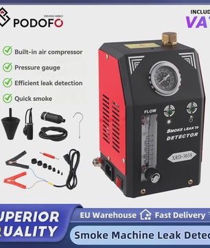 Professionele Rookmachine & Lekdetector voor Auto's - Ingebouwde Pomp, Drukmeter & Flowmeter
