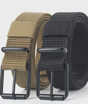 Canvas Riem Heren - Veelzijdige Pin Buckle Riem voor Studenten, Militaire Stijl & Denim