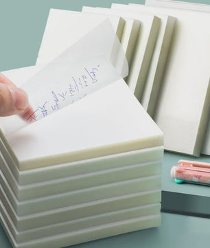 Creatieve Transparante PET Sticky Notes - Waterdicht & Herbruikbaar (50 Vel)