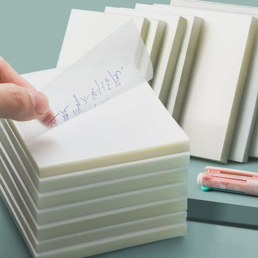 Creatieve Transparante PET Sticky Notes - Waterdicht & Herbruikbaar (50 Vel)