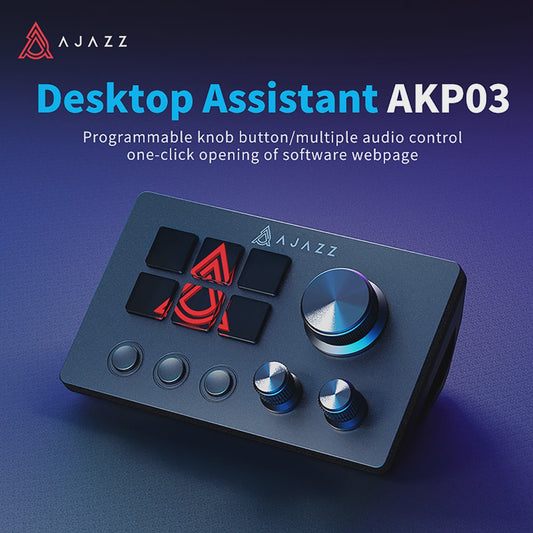 AJAZZ AKP03 Programmeerbaar Toetsenbord & Shortcut Controller voor Streaming, Trading en Audio