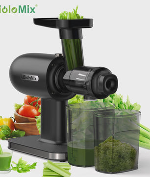 BioloMix Slowjuicer - Koude Persing, Hoge Sapopbrengst & Stille Werking