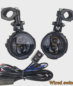 Set van 2x 100W Motor LED Verstralers - Dubbele Kleur & Flitsfunctie