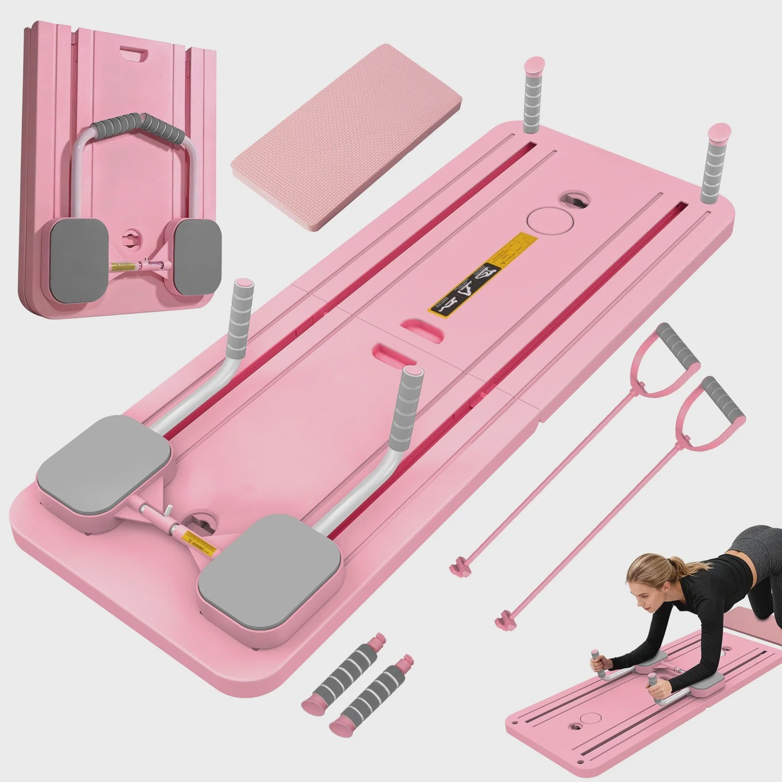 Multifunctionele Abdominal & Core Trainer: Opvouwbaar Fitnessapparaat voor Buikspieren en Taille Training Thuis