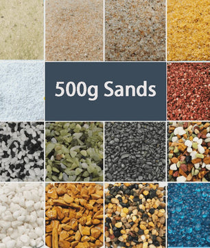 Natuurlijk Kristal Zand 500g - Bodemsubstraat voor Aquarium, Terrarium & Decoratie