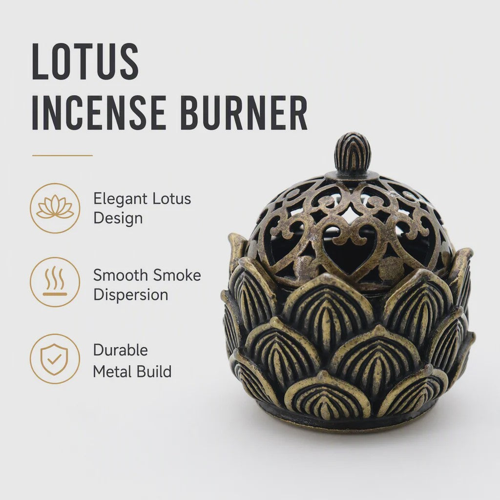 Lotus Wierookhouder - Mini Zen Decoratie voor Meditatie & Ontspanning