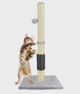 80cm Krabpaal voor Katten met Speelbal en Stabiele Basis
