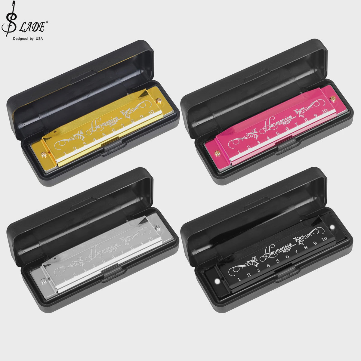 Professionele 10-Gats Mondharmonica in C-Toon met Beschermhoes - Ideaal voor Beginners