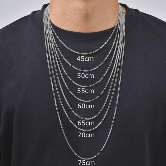 Heren Ketting RVS Waterdicht - Stijlvolle Link Chain in Diverse Lengtes (45-80cm)
