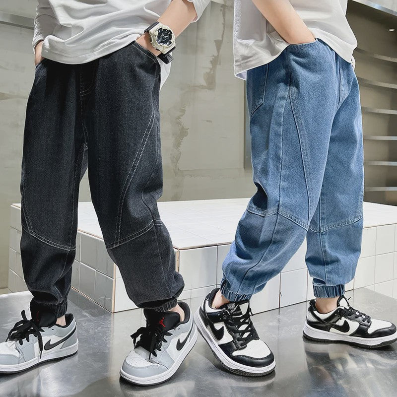 Stoere Baggy Jeans voor Jongens - Comfortabele Kinder Broek voor Zomer & Casual