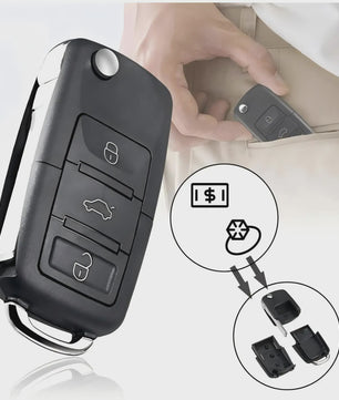 Creatieve Mini Auto Sleutel Koffer - Geheime Opbergruimte voor Geld, Pillen of Munten