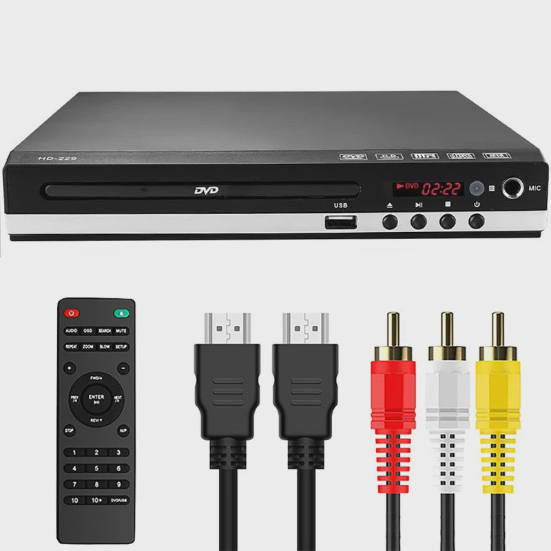 HD 1080P DVD Speler - Alle Regio's Vrij & USB Poort