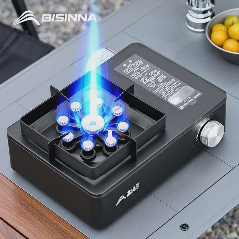 BISINNA Krachtige Camping Gasbrander 10000W - Ideaal voor Outdoor, Picknick & Barbecue