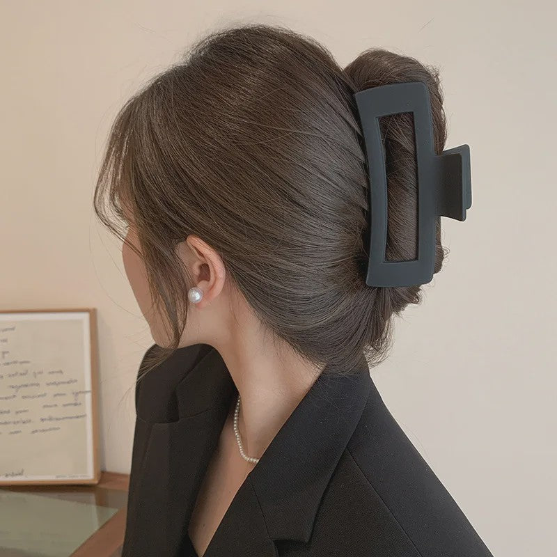 Minimalistische Geometrische Haarclip - Acryl Vierkante Klip