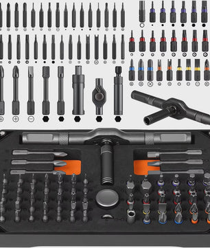 74-delige Ratel Schroevendraaierset met T-Handvat - Magnetisch Precisie Bit Kit voor Reparatie