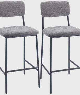 Set van 2 Luxe Barkerstoelen in Chenille Stof - Comfortabel en Stijlvol