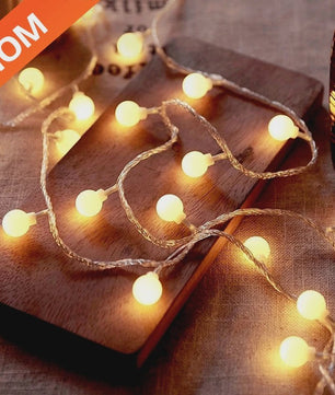 10 Meter LED Snoer Verlichting met Baljes - USB/Batterij - Buiten & Binnen - Feestelijk Decoratie Licht