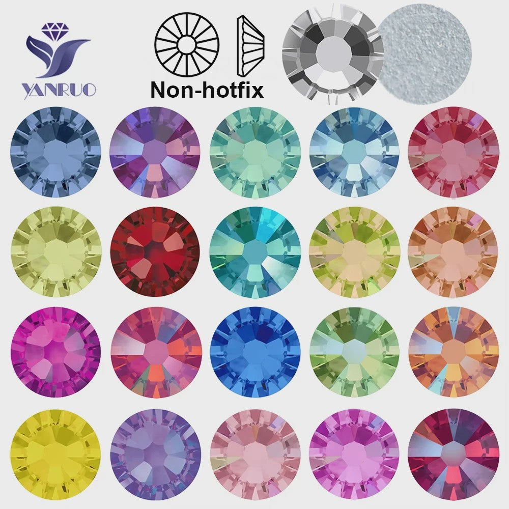 Glitterende Strass Steentjes - Non Hotfix Kristallen voor Nail Art & DIY Decoratie